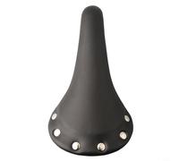 CWOQOCW Selle de vélo vintage en similicuir - Ajustement universel - Rivet en polyuréthane - Coussin de ressort pour tous les vélos - Noir