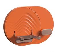 CWOQOCW Support mural pliable sans perçage pour salle de bain avec coussinets en TPR pour l'organisation des cordons - Blanc, violet, vert, orange (orange)
