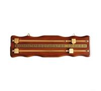 CWOQOCW Tableau d'affichage de billard double voie en MDF sans piles 42 x 12 x 1,9 cm Marron rouge foncé Noir Pour la maison ou le club (marron)