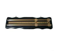 CWOQOCW Tableau de billard double voie en MDF sans pile 42 x 12 x 1,9 cm Marron rouge foncé Noir Pour la maison ou le club (Noir)