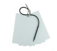 CWOQOCW Tableau d'écriture sous-marin en acier inoxydable 316, ardoise de plongée avec règle intégrée pour enregistrement de plongée, carnet de notes multi-pages pour plongeurs, noir et blanc (B)