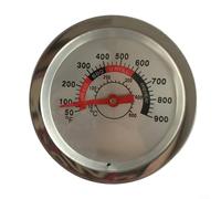 CWOQOCW Thermomètre de four à pizza, jauge de température pour barbecue, thermomètre de four extérieur, forme ovale, chiffres faciles à lire, performance stable.