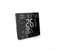 CWOQOCW Thermostat programmable Smart Home pour chauffage au sol et chaudières murales électriques, précision ± 0,5 °C, capacité 16 A (noir)