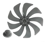 CWOQOCW Ventilateur domestique silencieux de 35,6 cm, hélice à lame en plastique avec couvercle d'écrou, ventilateur silencieux de rechange pour ventilateurs de table électriques (9 lames)