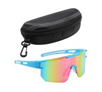 CWPFVQA 1 Pièce De Lunettes De Soleil, 1 Étui À Lunettes, Lunettes De Cyclisme Pour Pare-Brise, Lunettes De Soleil Cool, Lunettes De Soleil Pour Sports De Plein Air, Adaptées Au Cyclisme Et Au Ski