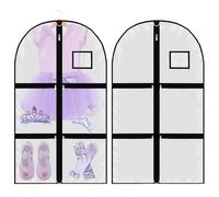 CWPFVQA 1 Pièce Housse Anti-Poussière pour Vêtements pour Enfants, Sac À Poussière pour Vêtements en PVC, Sac À Poussière Transparent pour Vêtements, Sac À Vêtements Pliable pour Voyage