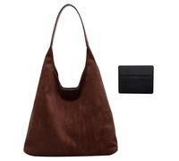 CWPFVQA 1 Sac À Bandoulière Et 1 Porte-Carte D'Identité, Sac À Main De Grande Capacité, Sac À La Mode Et Simple, Sac À Bandoulière Rétro, Sac Pour Femme
