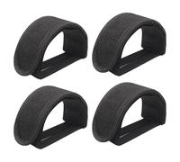 CWPFVQA 2 Paires De Sangles De Pédale De Vélo, Sangles De Pédale De Vélo Antidérapantes, Sangles De Pied De Vélo, Sangles De Pédale Réglables, Accessoires De Vélo (Noir)