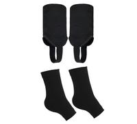 CWPFVQA 2 Paires De Support De Cheville De Football, Support De Cheville Noir, Protecteur De Cheville De Football, Dispositif De Protection De Cheville pour Prévenir Les Entorses Articulaires
