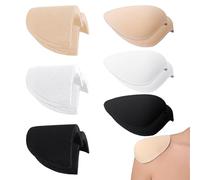CWPFVQA 3 Paires D'Épaulettes sans Couture Et 3 Paires D'Épaulettes en Mousse, Épaulettes Autocollantes, Épaulettes Amovibles, Épaulettes Réutilisables, Épaulettes Cousues