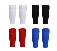 CWPFVQA 4 paires de chaussettes de football pour enfants, leggings de football, chaussettes mollets pour enfants, leggings de fitness, leggings élastiques