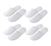 CWPFVQA 4 Paires De Pantoufles En Tissu Éponge, Pantoufles D'Hôtel, Pantoufles D'Invités, Pantoufles De Douche, Pantoufles Antidérapantes De Spa, Ensemble De Pantoufles Unisexes