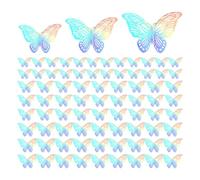 CWPFVQA 72 Papillons Décoratifs Tridimensionnels, Papillons 3D sur Le Mur, Décorations Murales Papillons, Papillons Colorés, Décorations De Fête Papillons
