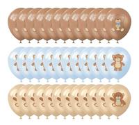 CWPFVQA Ballons D’Ours De Dessin Animé 36Pcs, Ballons Mignons, Ballons De Décoration De Fête, Fournitures De Décoration De Fête, Ballons en Latex, Décorations De Fête pour Enfants