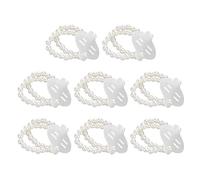 CWPFVQA Bracelet De Perles Élastiques 8 Pièces avec Fleur De Poignet pour Corsage De Mariage, pour Femmes