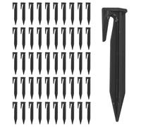 CWPFVQA Clous De Sol À Crochet 50 Pièces, Clous De Tente D'Auvent, Clous De Sol De Camping, Clous De Camping en Plein Air, Clous De Fixation Coupe-Vent, Clous De Sol À Fil Dentelé