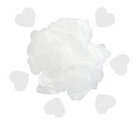 CWPFVQA Confettis Coeur Blanc 80G, Confettis De Décoration De Table, Confettis De Ballon De Gâteau, Adaptés Aux Mariages, Enterrements De Vie De Jeune Fille, Décorations Et Célébrations