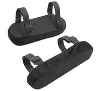 CWPFVQA Coussinets D'Accoudoir Noirs 2 Pièces, Protecteurs D'Accoudoirs De Siège, Accessoires De Siège, Coussinets D'Accoudoirs De Siège Souples, Coussinets De Support D'Accoudoir De Siège