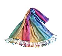 CWPFVQA Écharpe Vintage, Multicolore, Élégante, Multifonctionnelle, pour Femme, 1 Pièce