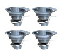 CWPFVQA Ensemble De Couvercles De Valve d'air 4 Pièces, Accessoires De Valve d'alimentation Gris, Couvercle De Valve d'air Filaire, Valve De Contrôle d'air (6 X 3,5 Cm)