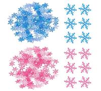 CWPFVQA Flocons De Neige Décoratifs De 600 Pièces, Formes De Flocon De Neige Délicates, Matériau en Tissu, Faciles À Placer, Adaptés À La Décoration De Festivals Et De Fêtes.