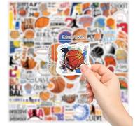 CWPFVQA Lot de 200 autocollants de basketball et éléments sportifs, motifs de graffiti créatifs pour décoration de bricolage, scooters et bouteilles d'eau