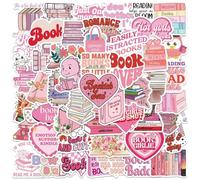 CWPFVQA Lot de 50 Autocollants pour Livres Graffitis Roses, Motif Graffiti Rose, Imperméables Et Résistants À l'usure, Faciles À Appliquer, Adaptés À La Décoration De Cahiers Et De Livres.