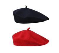 CWPFVQA Pack De 2 Bérets pour Femmes, Bérets Rétro Français, Bérets Dôme, Chapeaux De Peintre Polyvalents, Chapeaux Élastiques Doux, Adaptés Au Quotidien Et Aux Soirées Dansantes