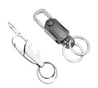 CWPFVQA Pack De 2 Porte-Clés Multifonctions, Porte-Clés Ouvre-Bouteille, Porte-Clés Mousqueton, Porte-Clés Pour Hommes, Adaptés Pour Offrir En Cadeau Au Père, Partenaire