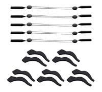 CWPFVQA Pack De 5 Cordes À Lunettes Et 5 Paires De Crochets D'Oreille Pour Lunettes, Corde Antidérapante Pour Lunettes, Corde Anti-Perte Pour Lunettes, Accessoires Pour Lunettes