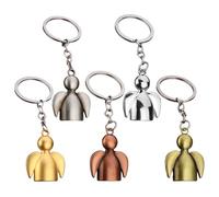 CWPFVQA Pack De 5 Porte-Clés Ange, Porte-Clés Poupée, Porte-Clés Merci, Porte-Clés Ange Gardien, Porte-Clés Éducateur