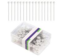 CWPFVQA Paquet De 100 Aiguilles À Tête De Perles, Aiguilles À Quilting Droites À Tête Sphérique, Aiguilles De Positionnement De Vêtements, À L'Artisanat Décoratif