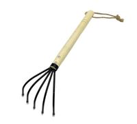 CWPFVQA Râteau À Main 1 Pièce avec Manche Long, Outil D'Ameublissement du Sol, Outil De Jardin, Râteau Portable, Râteau À Sol avec Manche en Bois