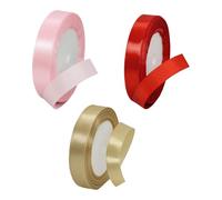 CWPFVQA Ruban d'emballage À 3 Rouleaux, Décoration De Ruban Cadeau, Ruban en Tissu Fait À La Main, Ruban en Tissu Cadeau, Adapté À L'Emballage De Bouquets Cadeaux