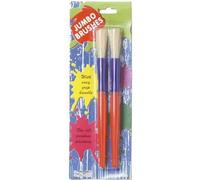 CWR Jumbo, ensemble de pinceaux en soie naturelle à manche court, 2 pièces, pour les beaux-arts