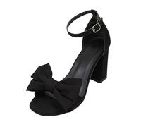 Cwuhyatre Chaussures à Plateforme Femme Vintage Mary Jane Avec Bride à Nœud Et Talons épais Chic Et Elegante Chaussures De Soirée Avec Nœud Papillon Et Bout Rond Pour Bal De Promo Mariage Fête