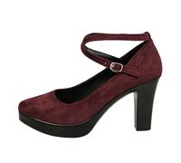 Cwuhyatre Chaussures à Talons Hauts Pour Femmes Escarpins Chic Et Elégants Chaussures Décontractées Avec Bride à La Cheville Pour Mariages Et Fêtes Mary Jane à Plateforme Pour Femmes