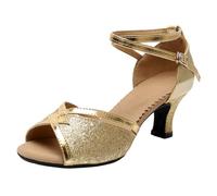 Cwuhyatre Chaussures De Danse à Semelle Molle Pour Femmes à Talons Hauts Sandales à Talons Hauts Pour Femme Bout Ouvert Chaussurs De Danse Pour Jazz/Latin/National Mark/Rumba/Cha Cha