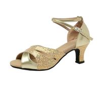 Cwuhyatre Chaussures De Danse à Semelle Molle Pour Femmes à Talons Hauts Sandales à Talons Hauts Pour Femme Bout Ouvert Chaussurs De Danse Pour Jazz/Latin/National Mark/Rumba/Cha Cha