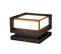 CWVYKNP Lampadaire Moderne Pilier Extérieur en Aluminium Lampe De Colonne De Lanterne Étanche À Montage E27 Éclairage Paysager Simple Et Unique pour Jardin, Patio, Allée