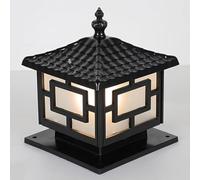 CWVYKNP Lampe sur Colonne Étanche Classique Lampe Pilier Extérieure pour Porche De Ferme Lampe De Poteau pour Portail De Jardin avec Base De Fixation Lampe sur Poteau Câblée pour Jardin, Cour