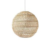 CWVYKNP Lampe Suspendue Pour Îlot De Cuisine/évier Luminaire Rustique Pour Salle À Manger Suspension En Rotin Style Ferme Grand Luminaire Suspendu Style Campagne Américaine