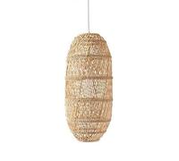 CWVYKNP Lampe Suspendue Pour Îlot De Cuisine/évier Luminaire Rustique Pour Salle À Manger Suspension En Rotin Style Ferme Grand Luminaire Suspendu Style Campagne Américaine