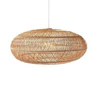 CWVYKNP Lampe Suspendue Pour Îlot De Cuisine/évier Luminaire Rustique Pour Salle À Manger Suspension En Rotin Style Ferme Grand Luminaire Suspendu Style Campagne Américaine