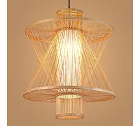 CWVYKNP Lustre Lanterne Suspendu En Bambou Multicouche Luminaire Cage De Bar Rétro Industriel Suspension Naturelle De Style Asiatique Japonais Pour Chambre, Salon Ou Salle À Manger Style