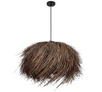 CWVYKNP Lustre Suspendu Style Rétro Asie Du Sud-Est Douille Marron En Forme De Nid D'oiseau, Luminaires De Plafond Style Restaurant Côtier Abat-jour Suspendu Décoratif En Rotin