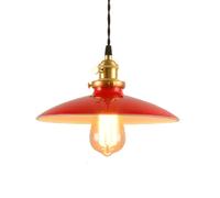 CWVYKNP Plafonniers Vintage Au-dessus D'une Table Lustres Industriels À Cordon Réglable Avec Abat-jour De Bar Plafonniers Rouges Style Milieu Du Siècle Suspensions Modernes Pour Couloir