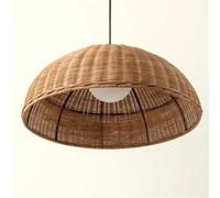 CWVYKNP Suspension Bohème Moderne, Abat-jour Rustique En Rotin Bord