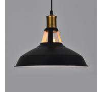 CWVYKNP Suspension Design Vintage Lustre De Plafond Style Milieu Du Siècle Éclairage Industriel Avec Abat-jour En Métal Noir Plafonnier Moderne Pour Grange, Cuisine, Couloir, Restaurant, Escalier