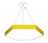 CWVYKNP Suspension LED Hexagonale Pour Bureaux Et Commerces, Couleur Macaron, Grand Plafonnier LED, Lumière Du Jour, Diamètre 60 Cm.